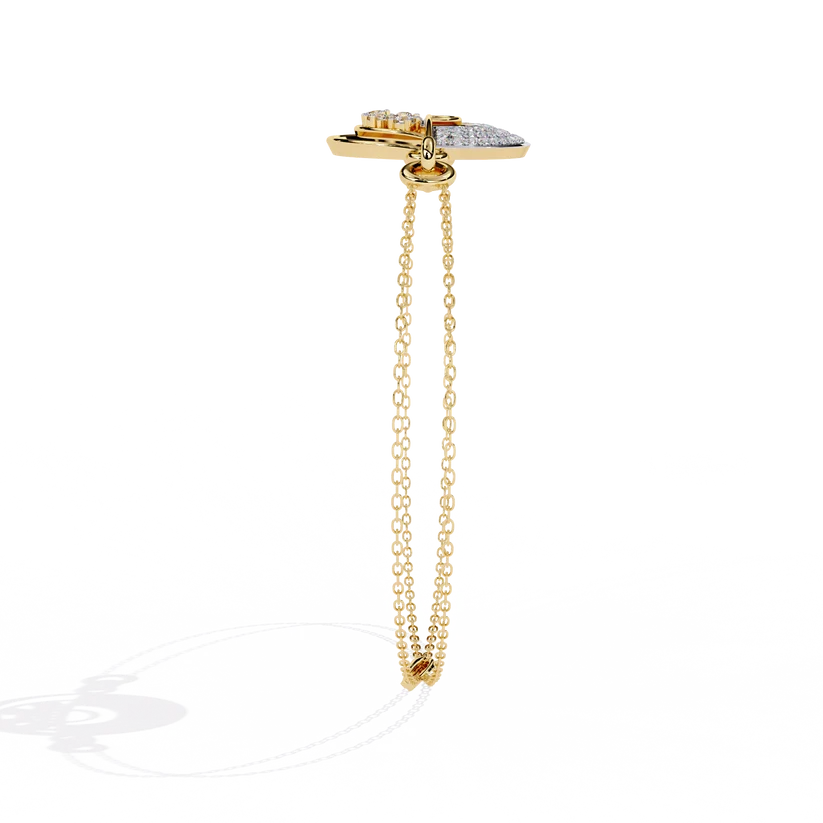 Celestial Halo Diamond Layered Bracelet