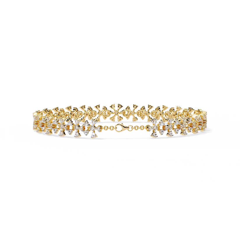 ✨ Celestial Lattice Diamond Bracelet