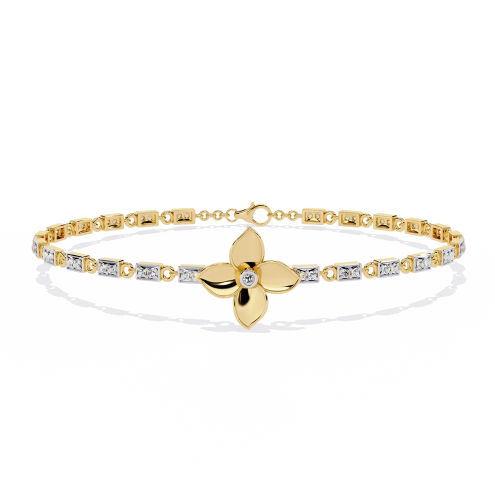 Celestial Floral Diamond Bracelet