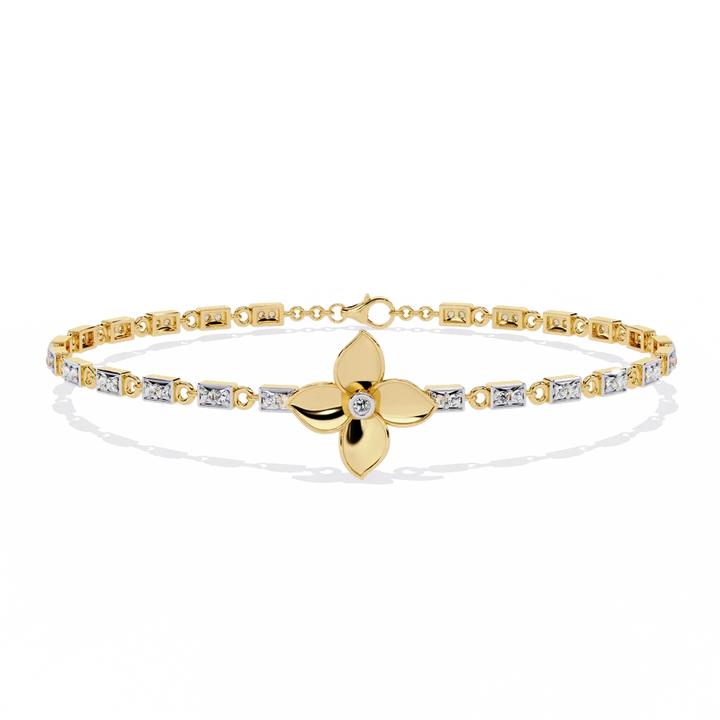 Celestial Floral Diamond Bracelet