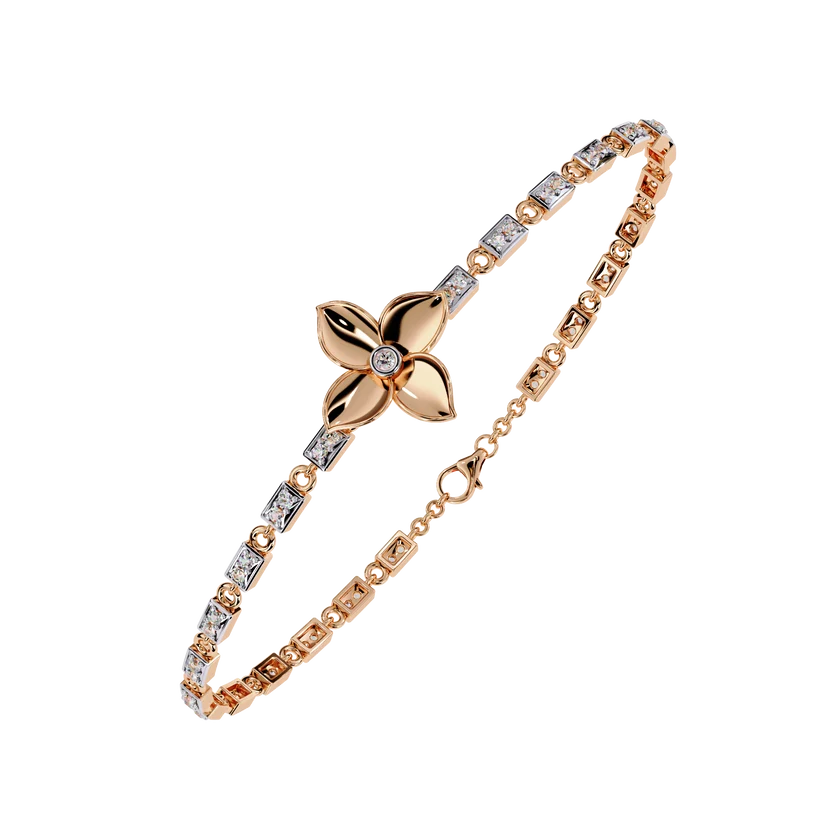 Celestial Floral Diamond Bracelet