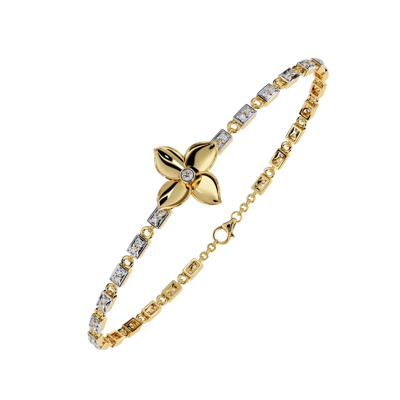 Celestial Floral Diamond Bracelet