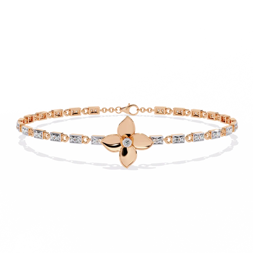 Celestial Floral Diamond Bracelet