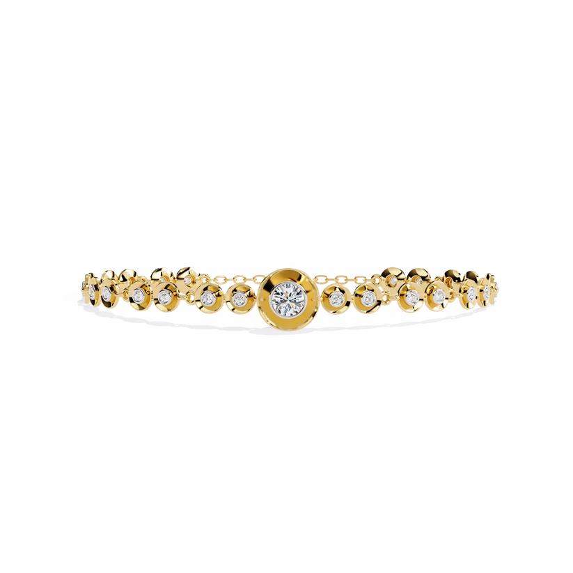 Celestial Halo Diamond Bracelet