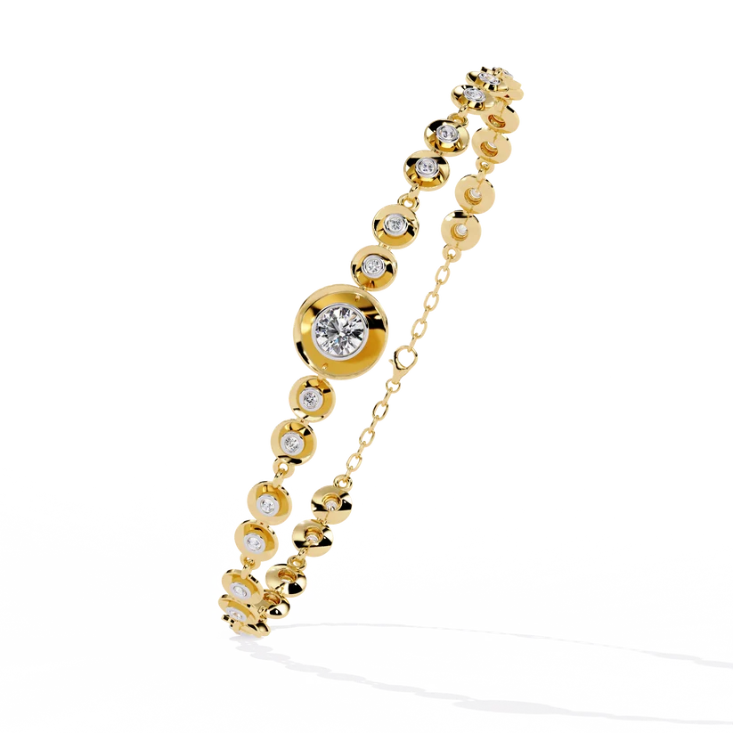 Celestial Halo Diamond Bracelet