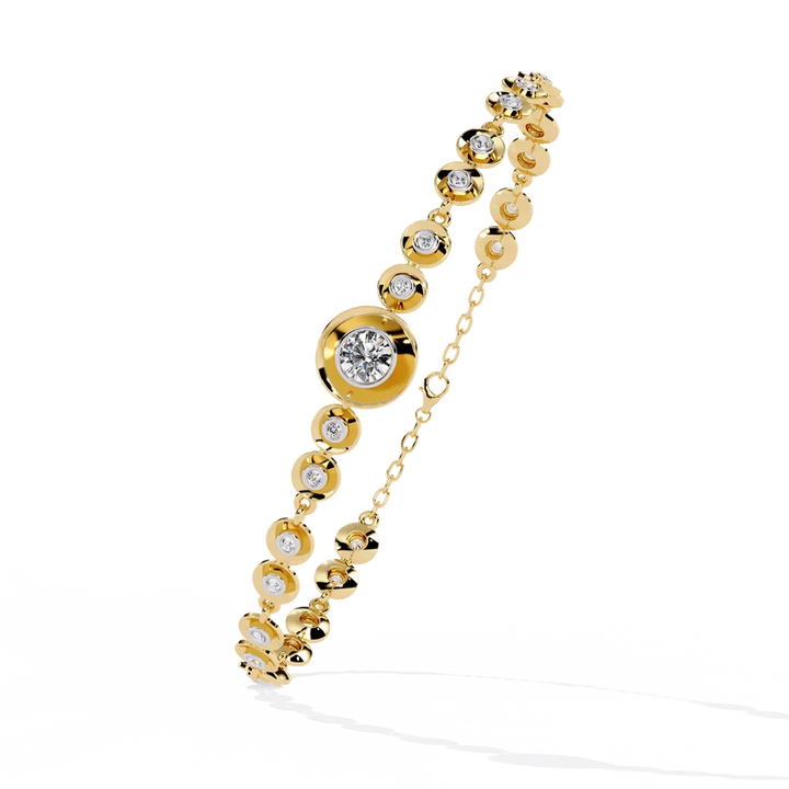 Celestial Halo Diamond Bracelet