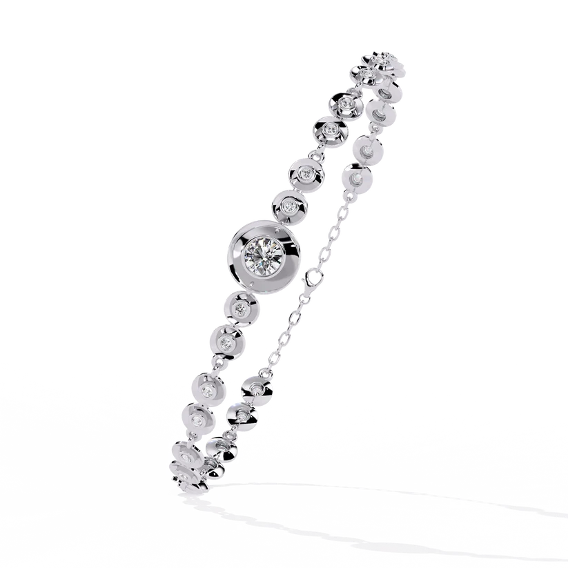 Celestial Halo Diamond Bracelet