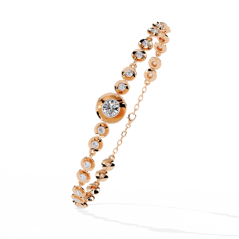 Celestial Halo Diamond Bracelet