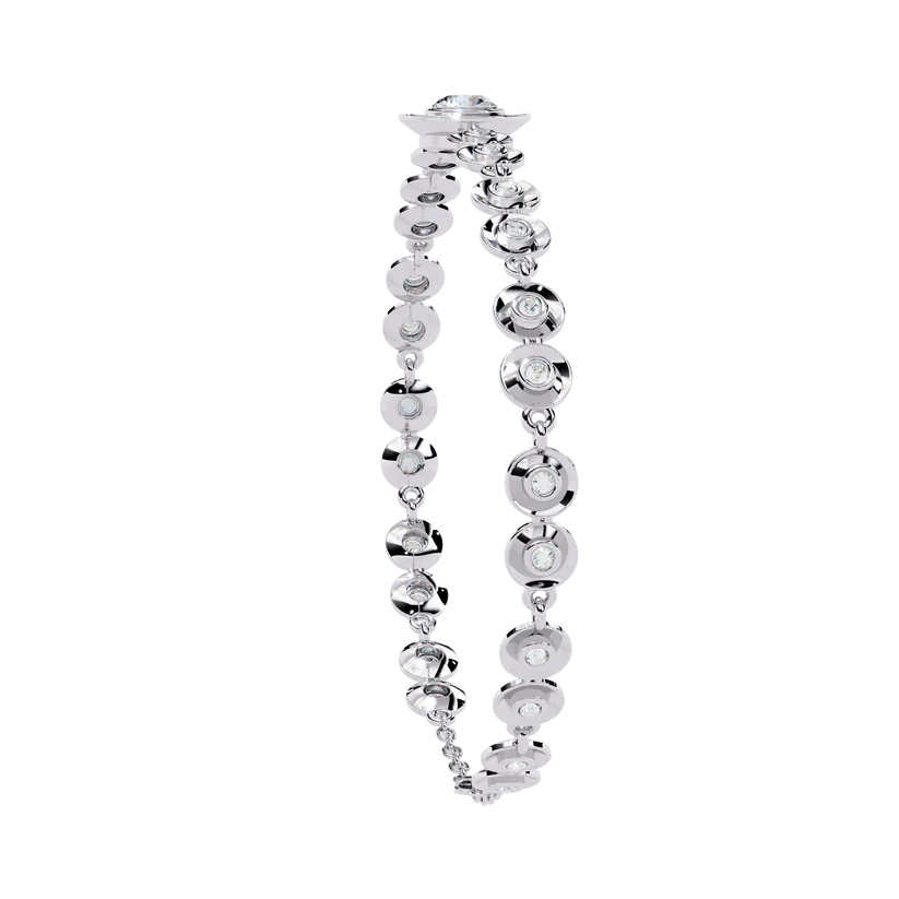 Celestial Halo Diamond Bracelet