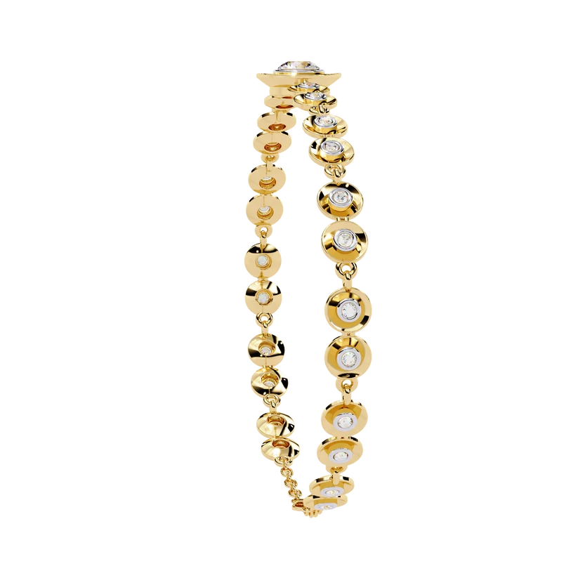 Celestial Halo Diamond Bracelet