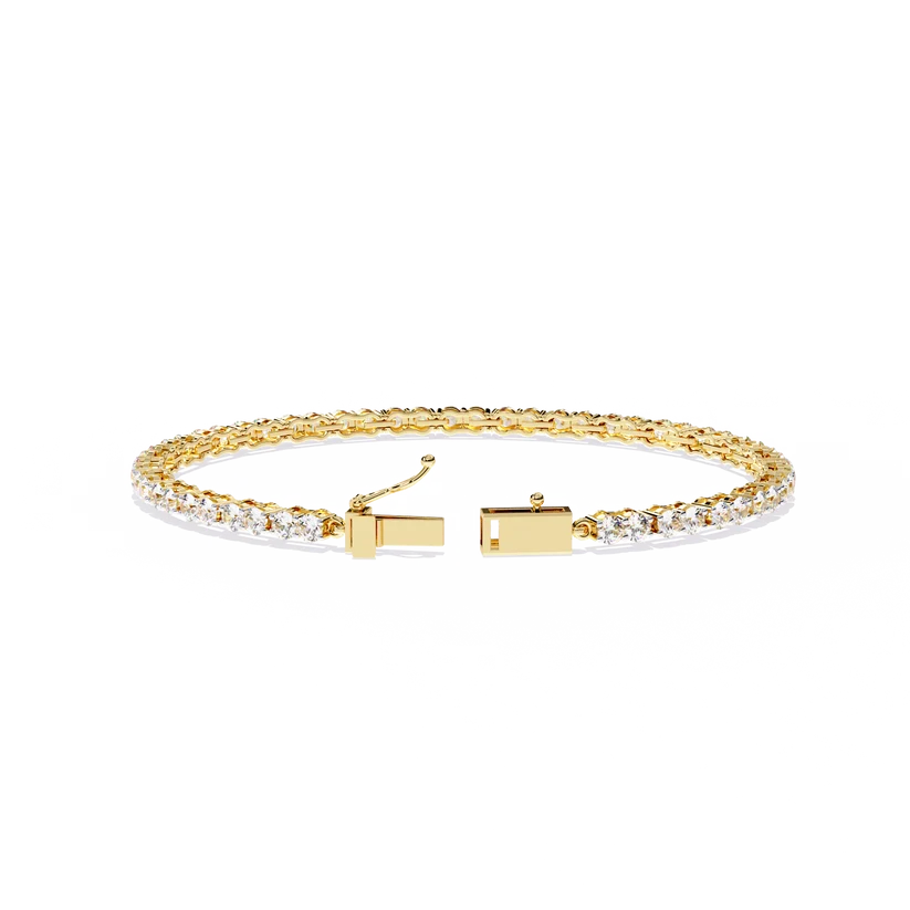 Eternal Radiance Round Diamond Tennis Bracelet