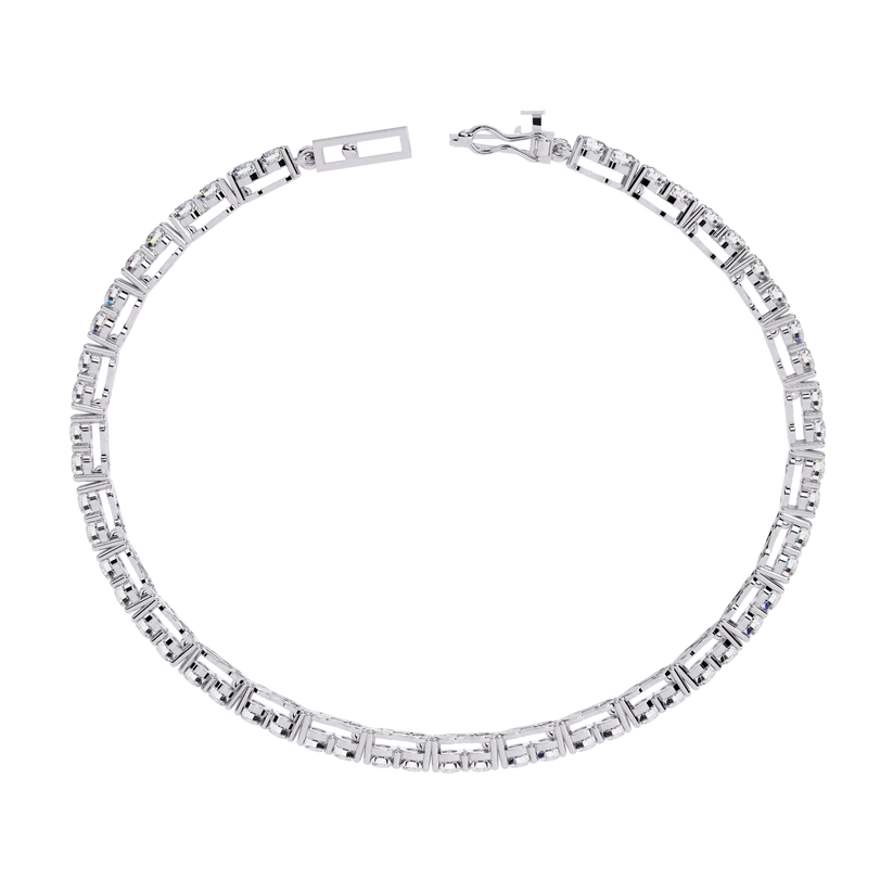 Eternal Radiance Round Diamond Tennis Bracelet