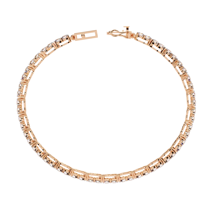 Eternal Radiance Round Diamond Tennis Bracelet