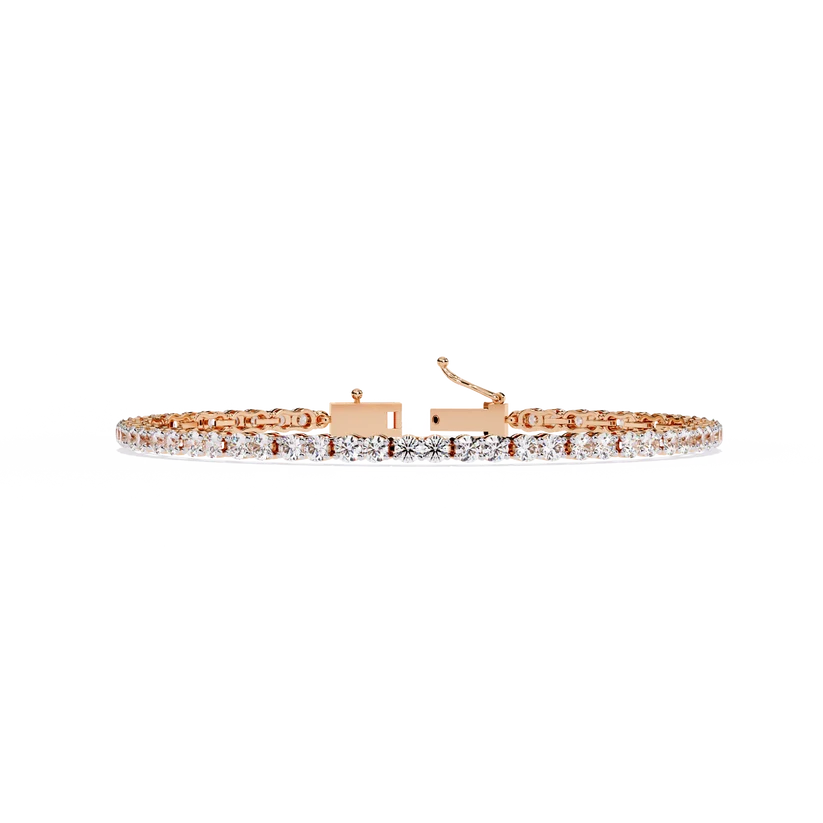 Eternal Radiance Round Diamond Tennis Bracelet