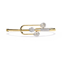 Eternal Embrace Pear & Round Diamond Bracelet