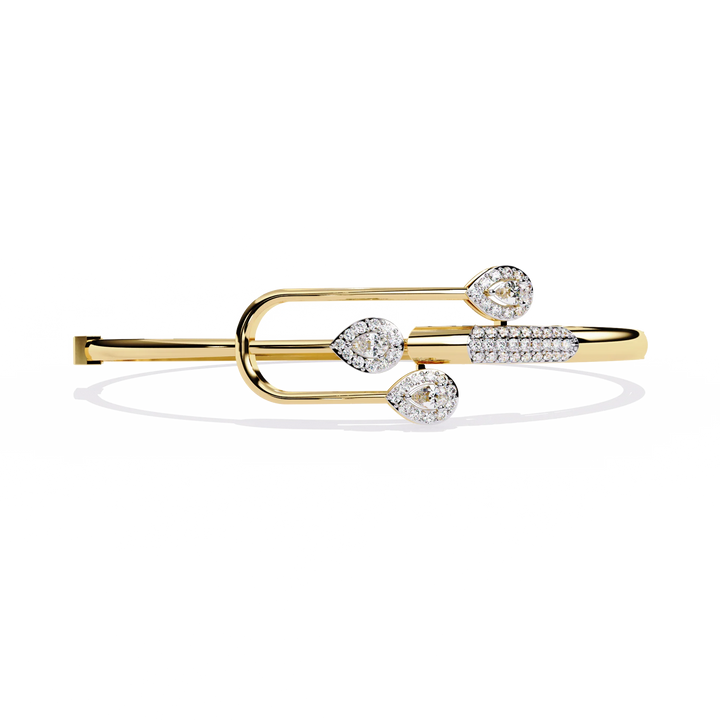 Eternal Embrace Pear & Round Diamond Bracelet
