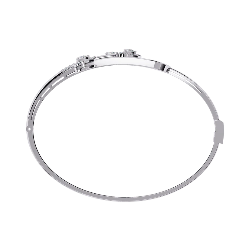 Eternal Embrace Pear & Round Diamond Bracelet