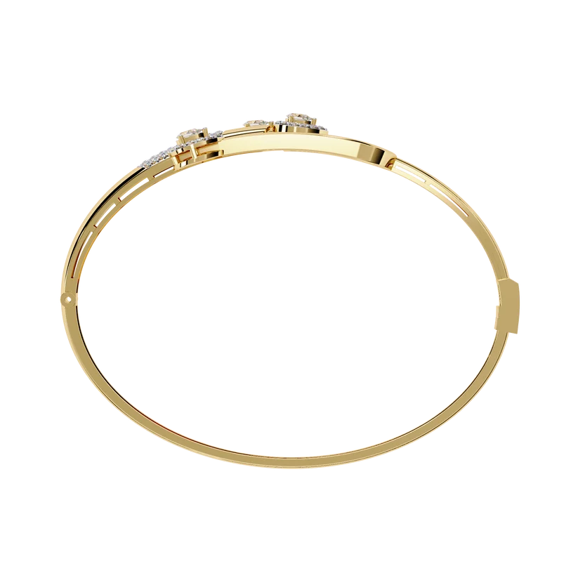 Eternal Embrace Pear & Round Diamond Bracelet