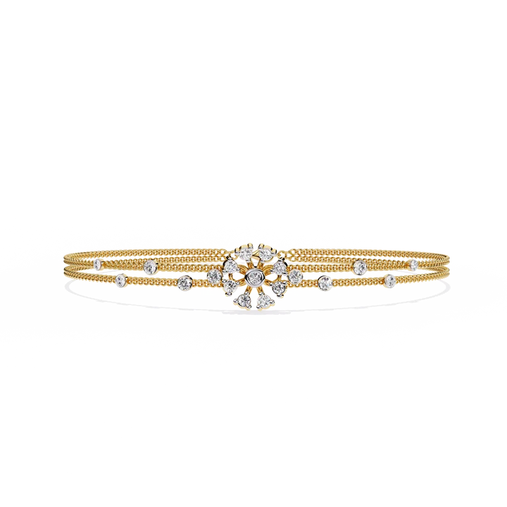 Celestial Bloom Diamond Multi-Strand Bracelet