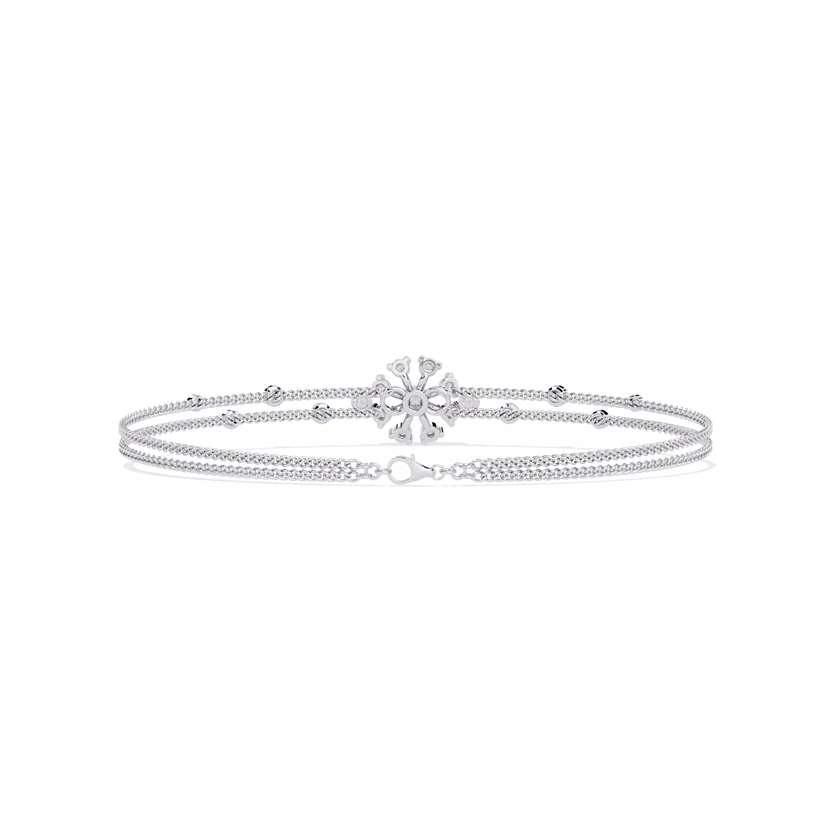 Celestial Bloom Diamond Multi-Strand Bracelet