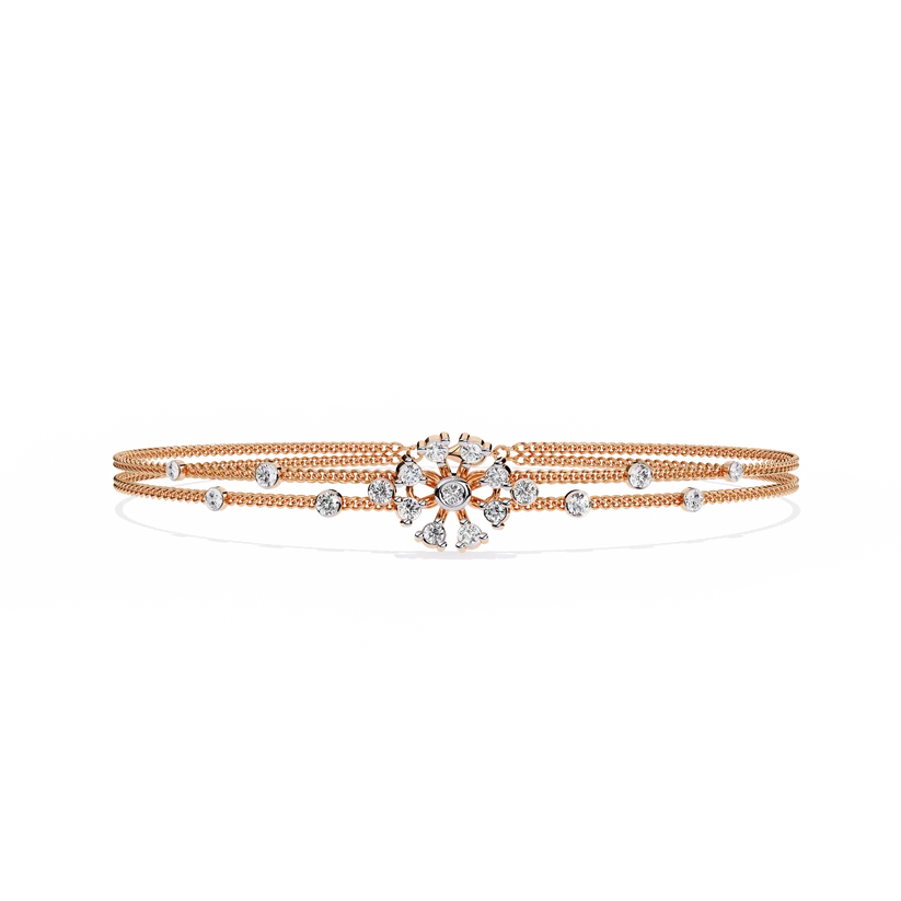 Celestial Bloom Diamond Multi-Strand Bracelet