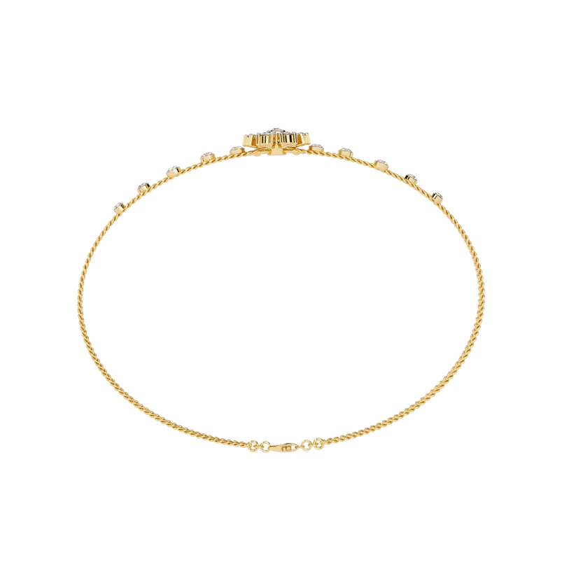 Celestial Bloom Diamond Multi-Strand Bracelet