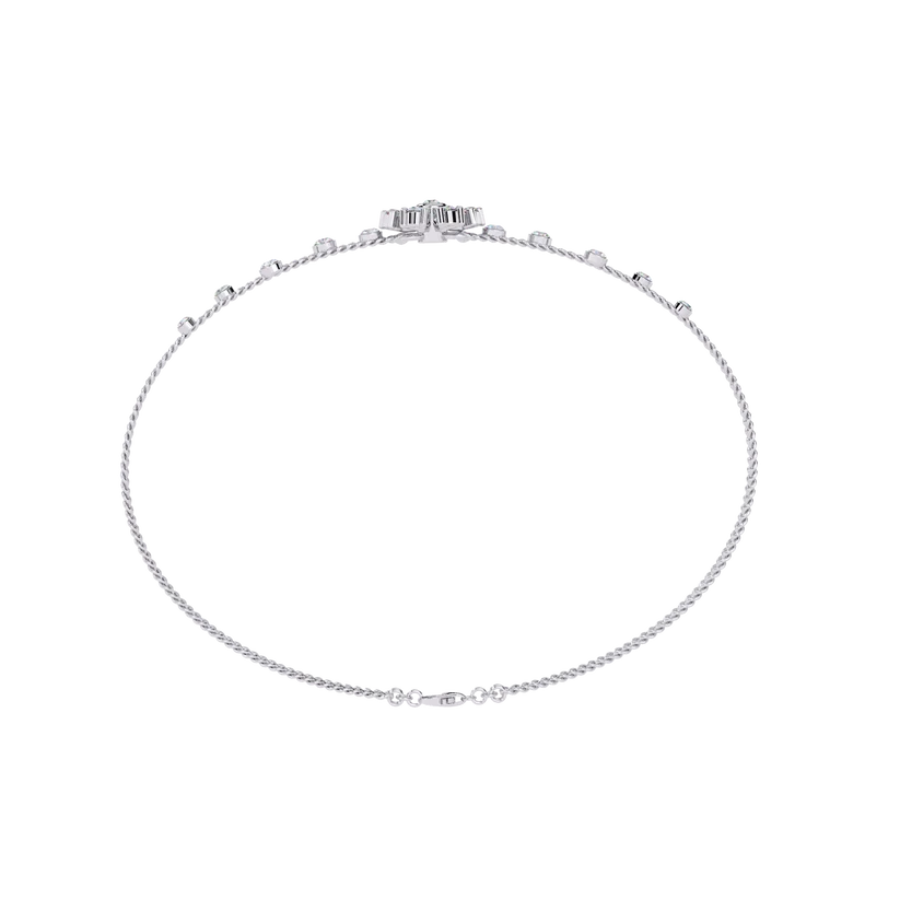 Celestial Bloom Diamond Multi-Strand Bracelet