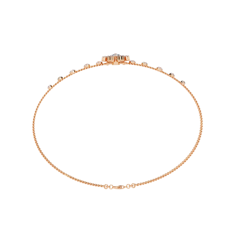 Celestial Bloom Diamond Multi-Strand Bracelet
