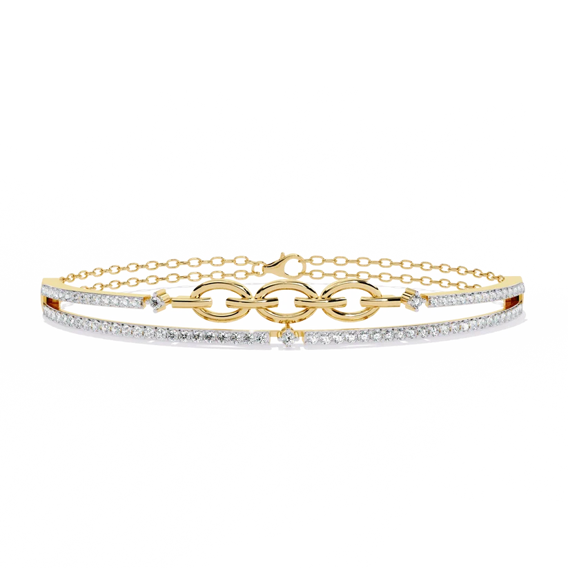 Celestial Link Diamond Bracelet
