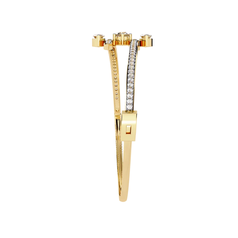 ✨ Celestial Marquise Diamond Cuff Bracelet