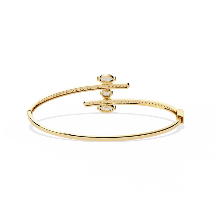 ✨ Celestial Marquise Diamond Cuff Bracelet