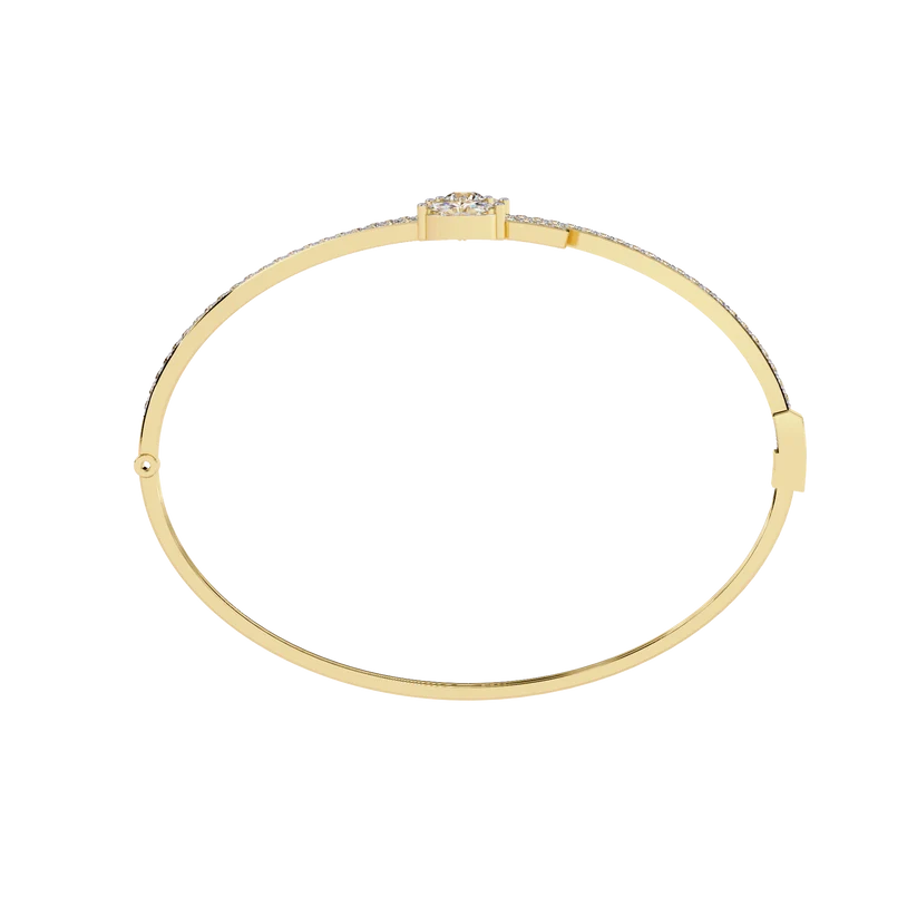 ✨ Celestial Marquise Diamond Cuff Bracelet