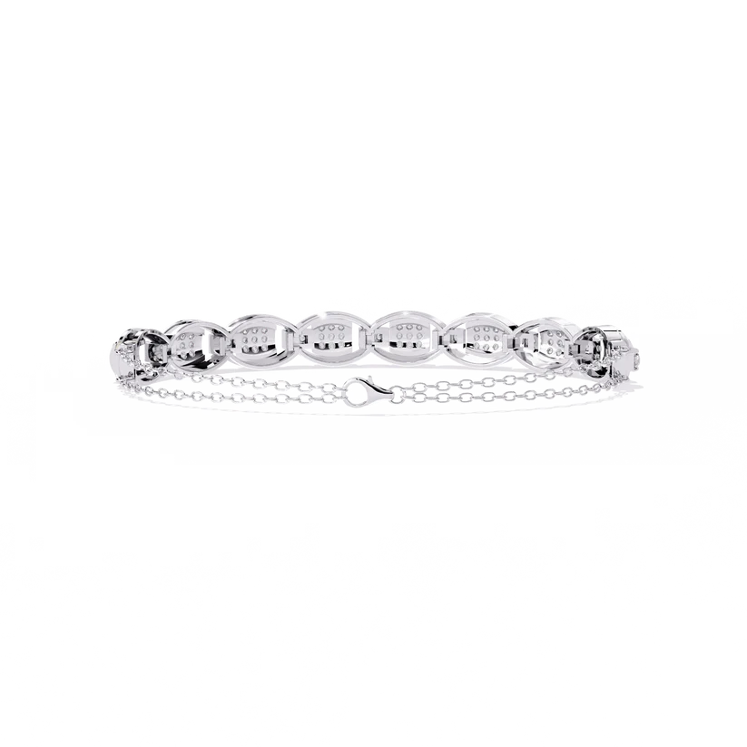 Signature Gold Diamond Link Bracelet