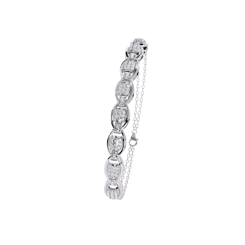 Signature Gold Diamond Link Bracelet