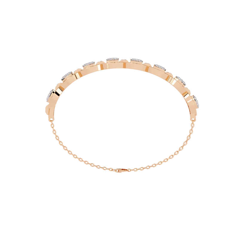 Signature Gold Diamond Link Bracelet