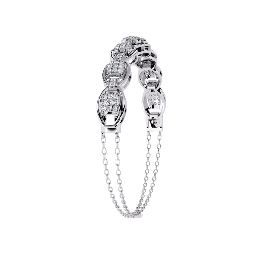 Signature Gold Diamond Link Bracelet