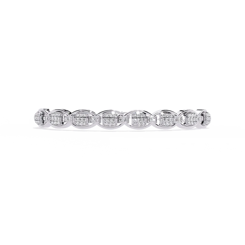Signature Gold Diamond Link Bracelet