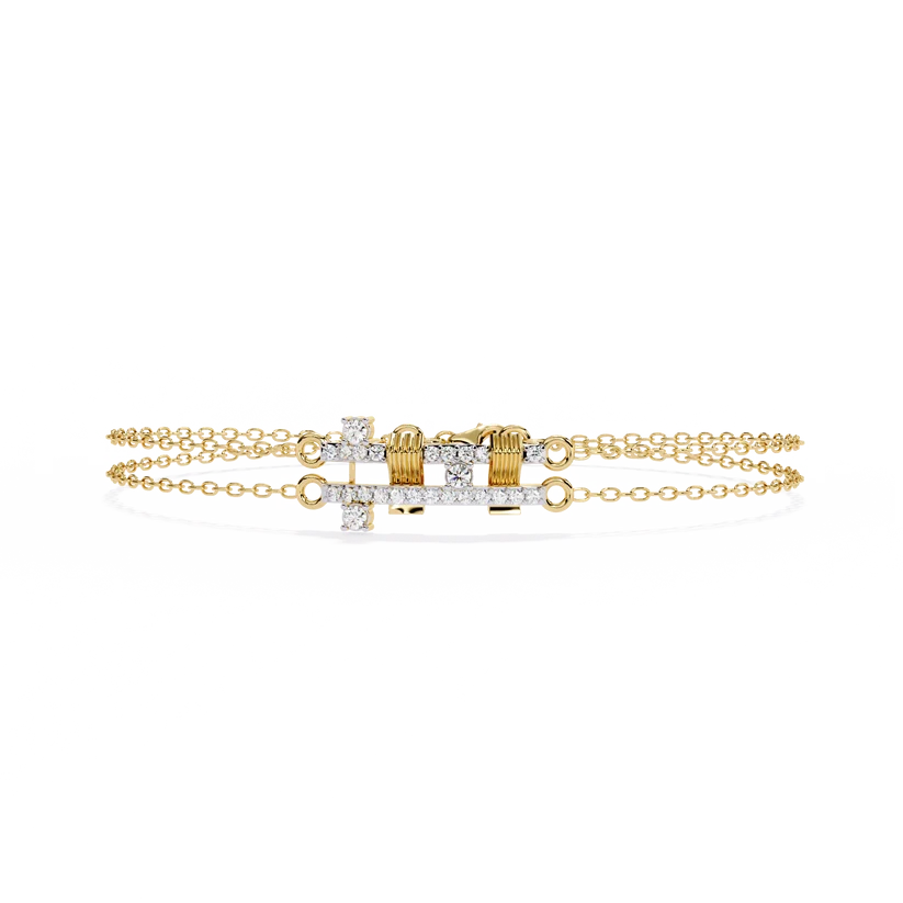 Regal Radiance Diamond Multi-Strand Bracelet