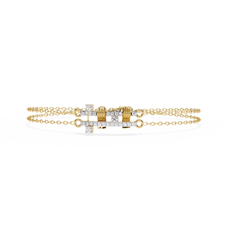 Regal Radiance Diamond Multi-Strand Bracelet