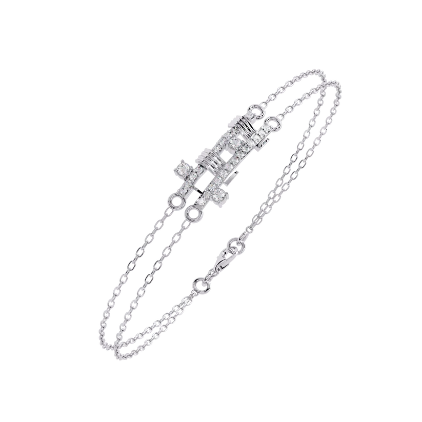 Regal Radiance Diamond Multi-Strand Bracelet