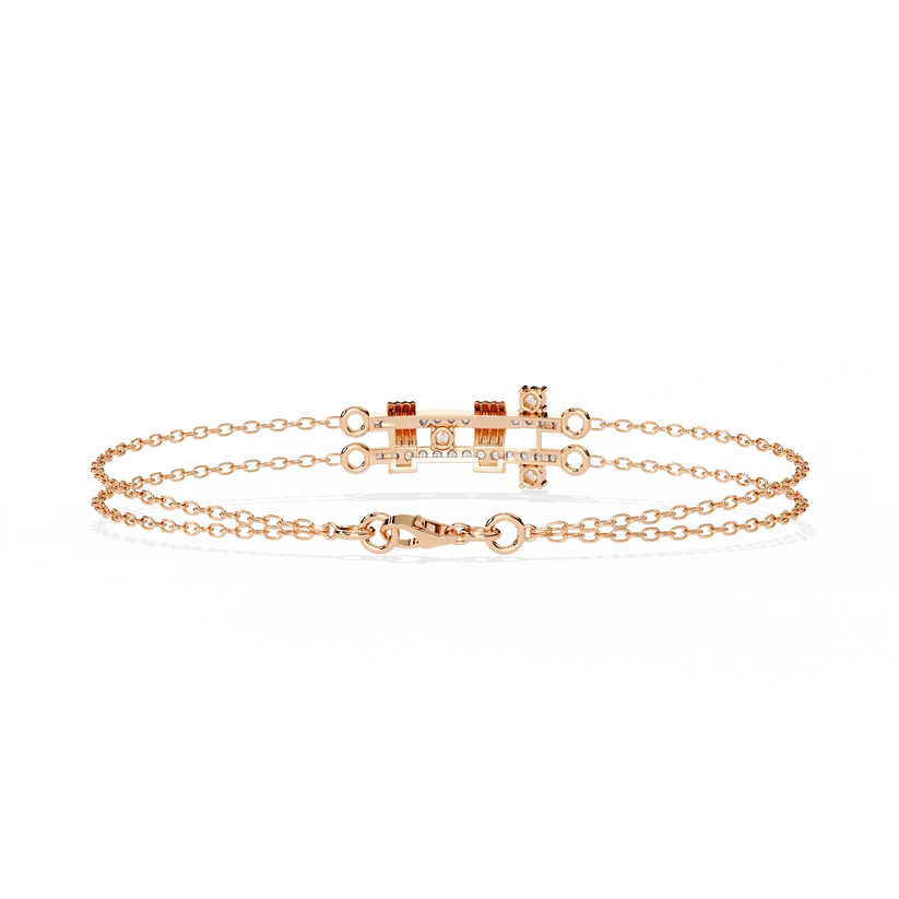 Regal Radiance Diamond Multi-Strand Bracelet
