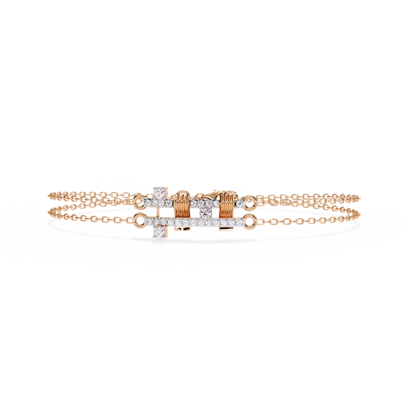 Regal Radiance Diamond Multi-Strand Bracelet