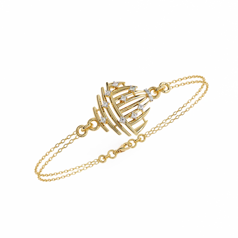 Celestial Cage Diamond Bracelet