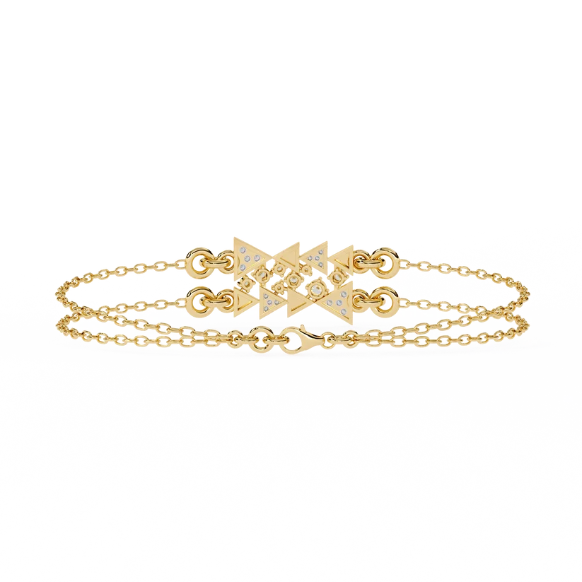 Celestial Geometry Diamond Bracelet