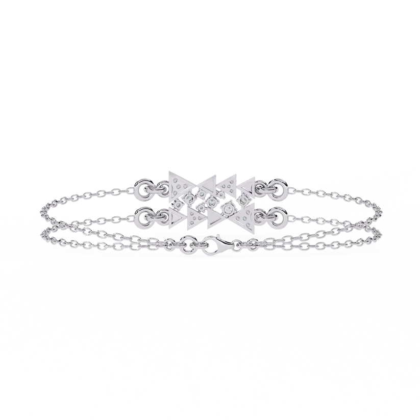 Celestial Geometry Diamond Bracelet