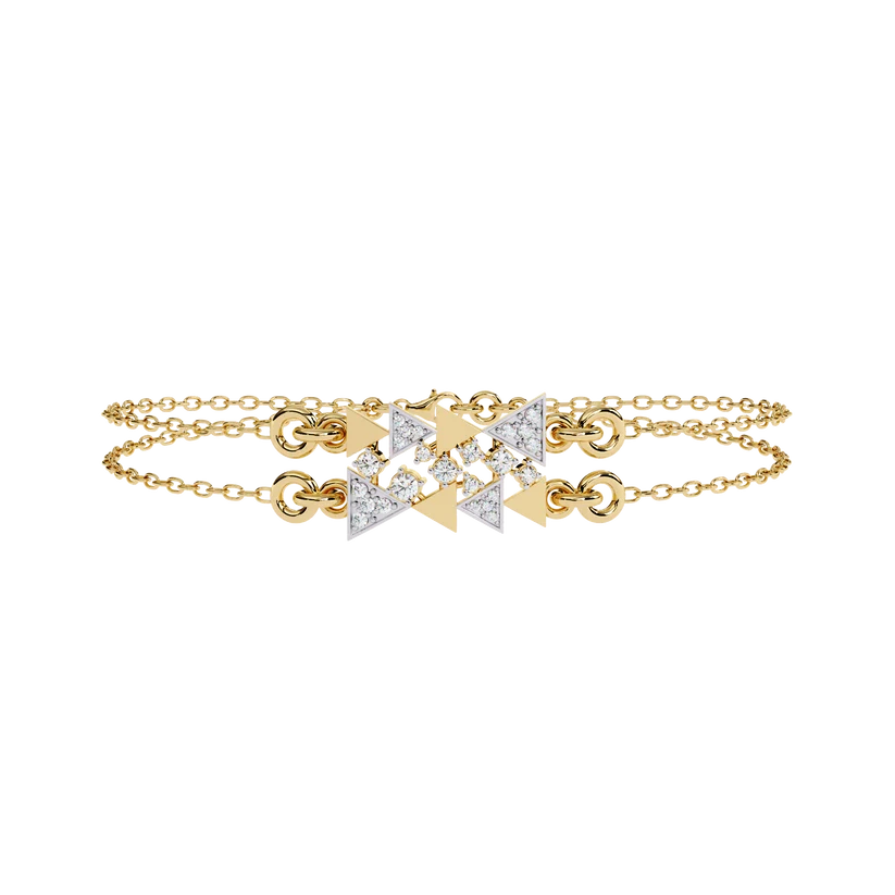 Celestial Geometry Diamond Bracelet