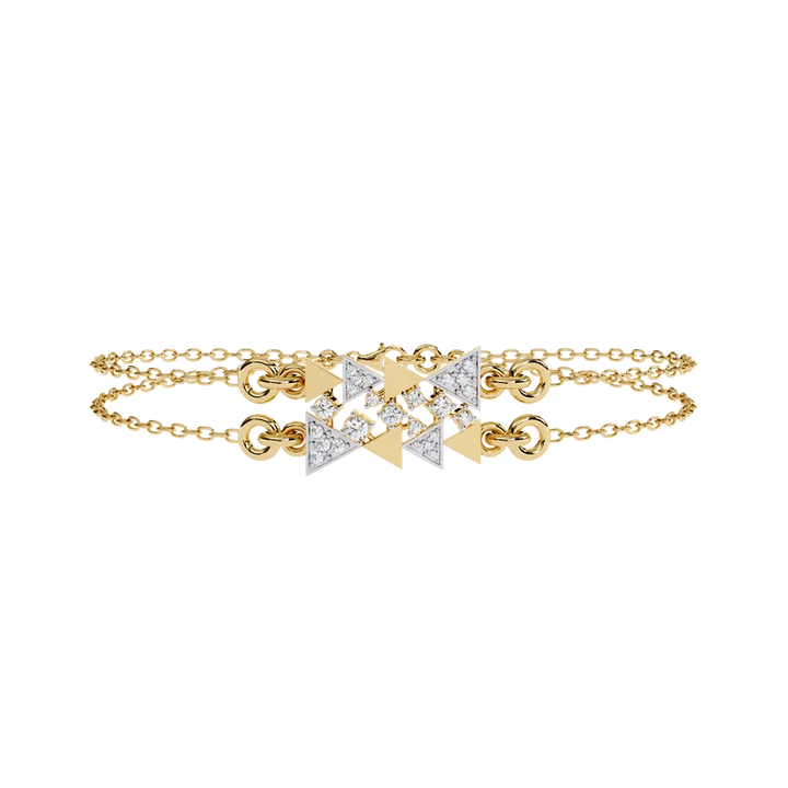 Celestial Geometry Diamond Bracelet