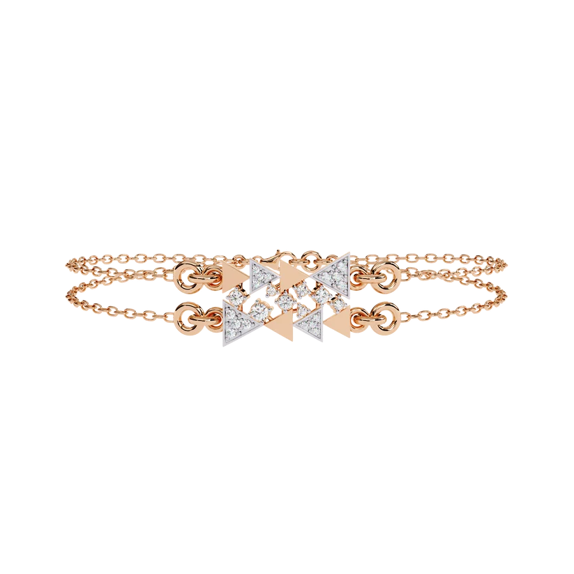 Celestial Geometry Diamond Bracelet