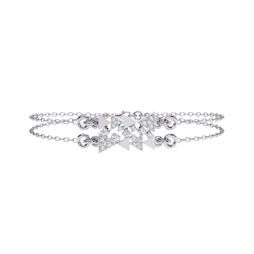 Celestial Geometry Diamond Bracelet