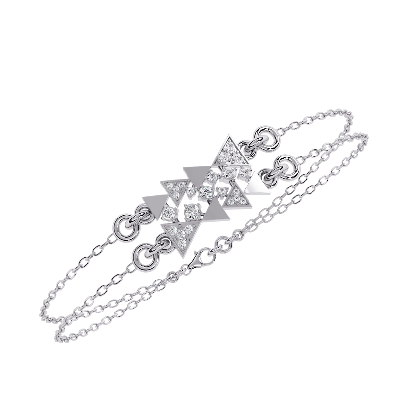 Celestial Geometry Diamond Bracelet